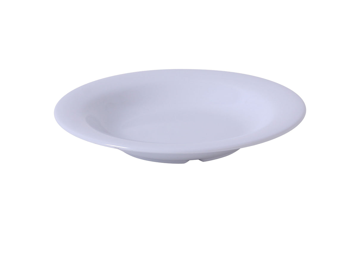 Yanco MS-5809WT Pasta Bowl, 13 oz (9-1/4" Dia) White Melamine Dishwasher Safe NSF - Case of 24