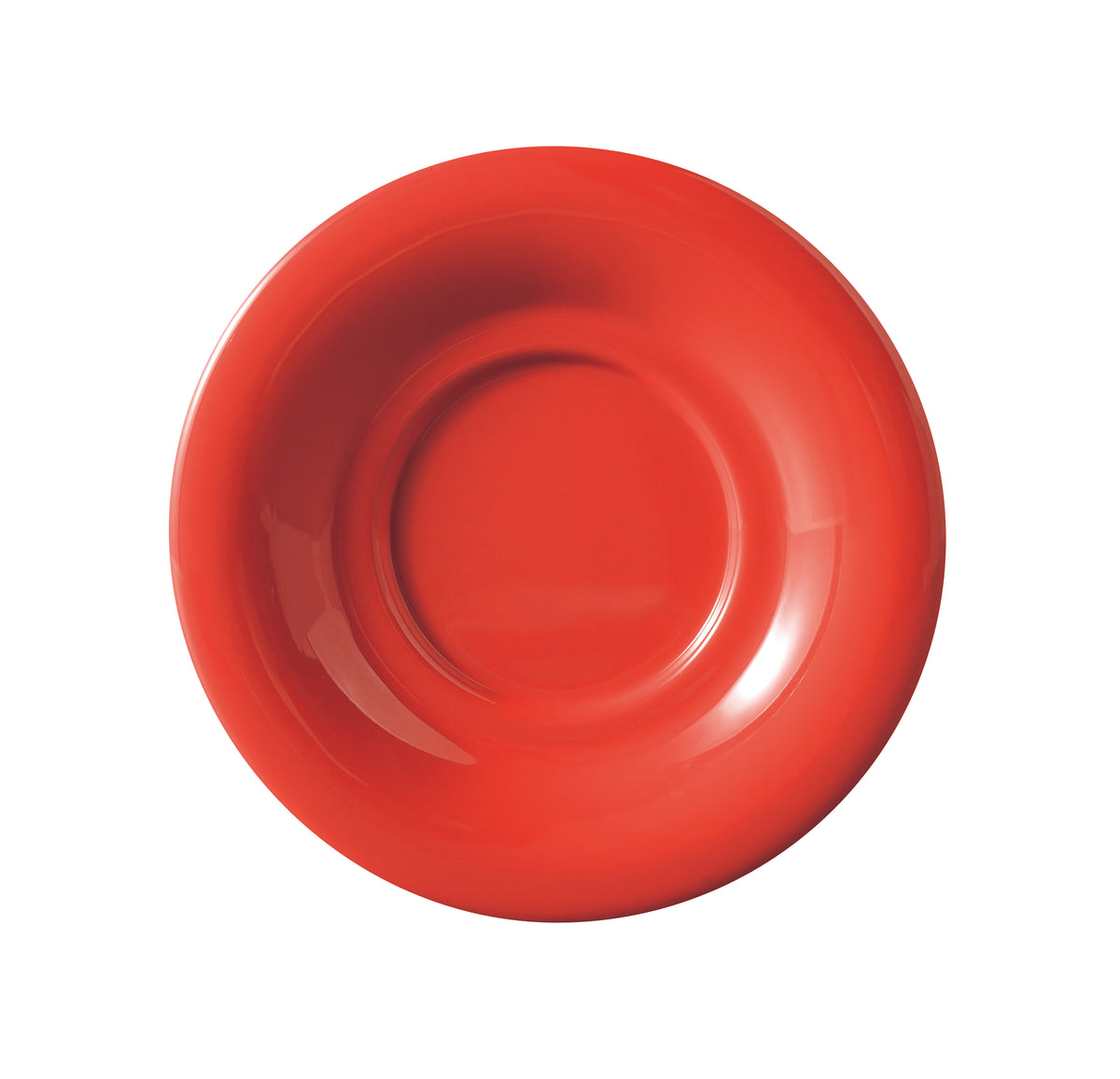 Yanco MS-9303RD Plastic Saucer, 5.5" Melamine, Heavy-Duty Red, Dishwasher Safe NSF - Case of 48