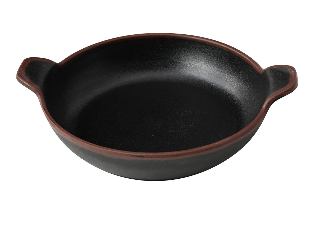 Yanco NA-509BK - Melamine Bowl Handle 7-1/2"W x9"D x1-3/4"H, 24 Oz 3/4 Qt, Black, Dishwasher-Safe - Case of 36