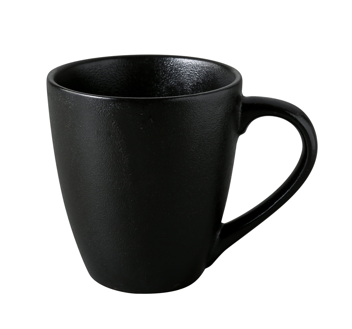 Yanco NB-012 - Noble Black China Mug, 12 oz (3 5/8" x 4"), Dishwasher & Microwave Safe, 1 Dozen - Case of 36