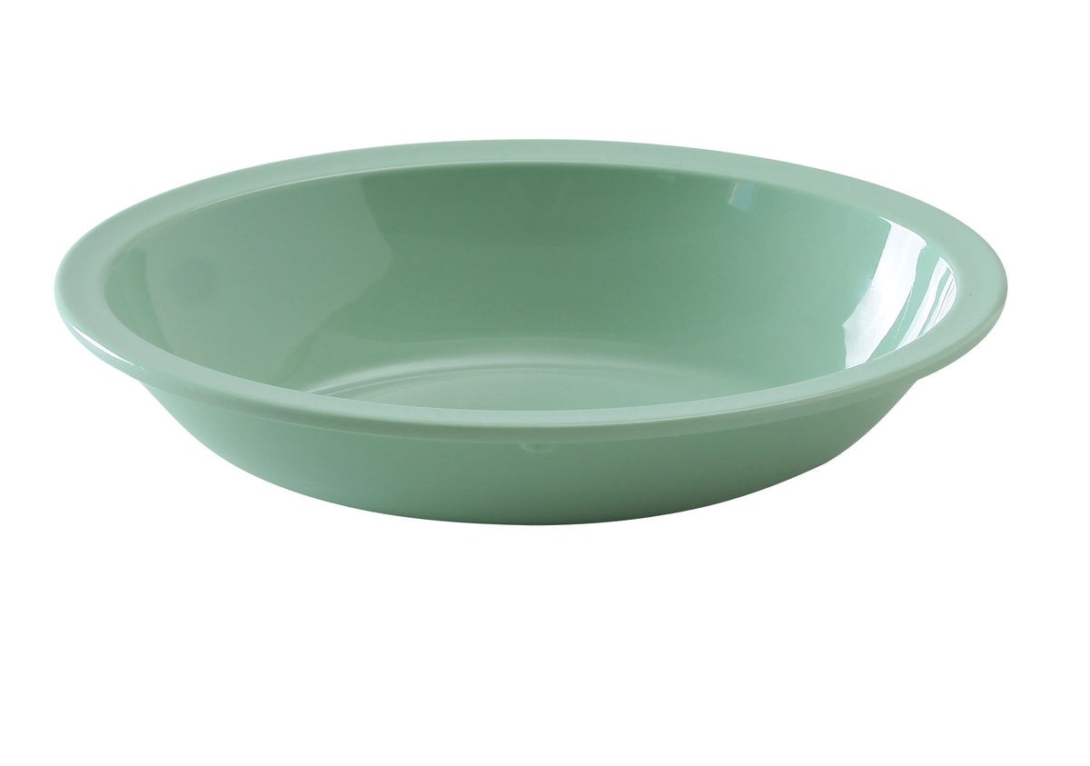 Yanco NS-036G - 36 oz (1 Qt) Oval Melamine Bowl, Green, 10" x 7-1/4" x 2-1/4", Dishwasher Safe - Case of 24