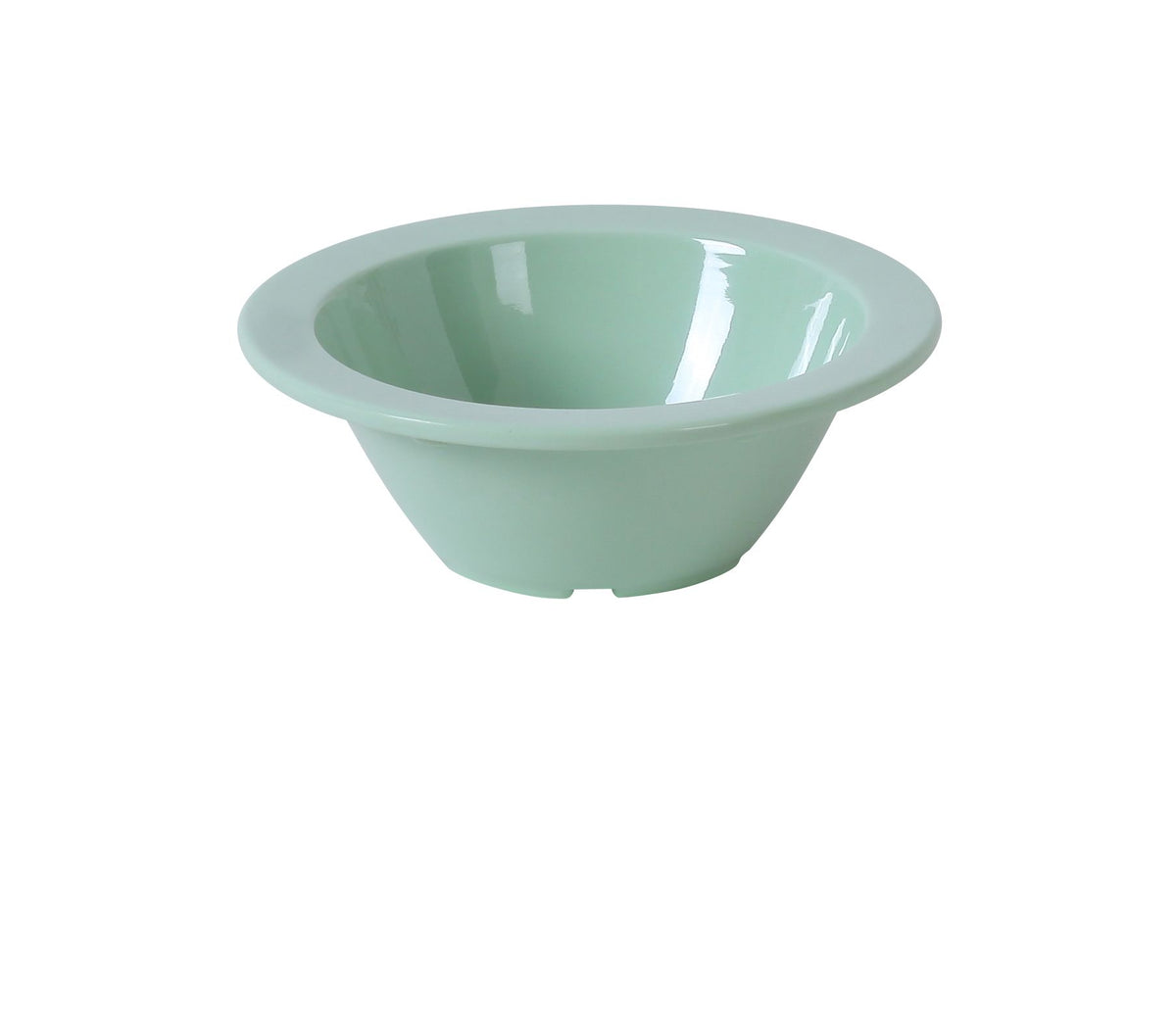 Yanco NS-303G Melamine Fruit Bowl, 4-5 Oz, 4-3/4" Dia x 1-1/4" H, Green, Dishwasher Safe - Case of 48
