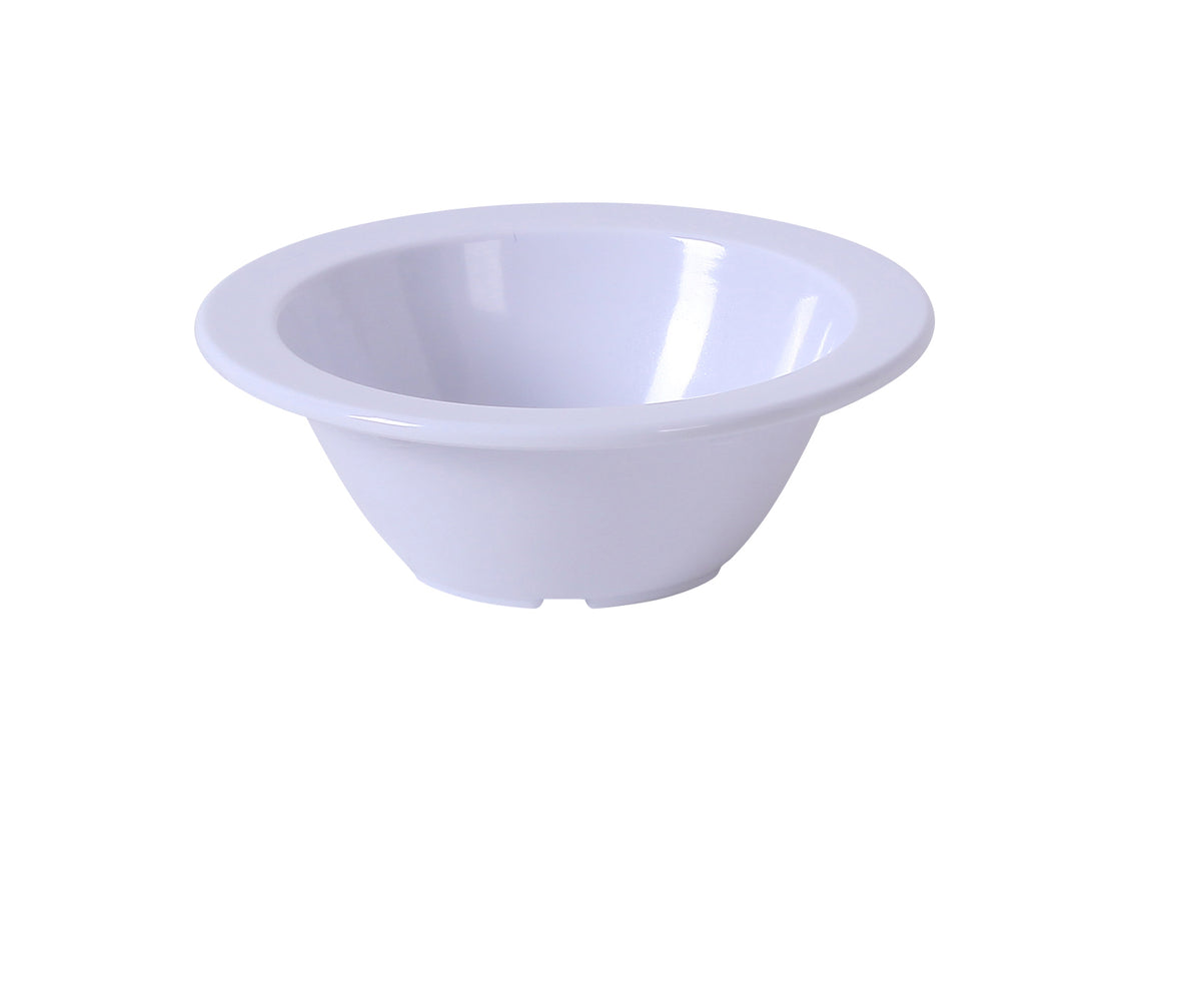 Yanco NS-303W - 4-3/4" Dia x 1-1/4" High 4-5 oz White Melamine Fruit Bowl - Case of 48
