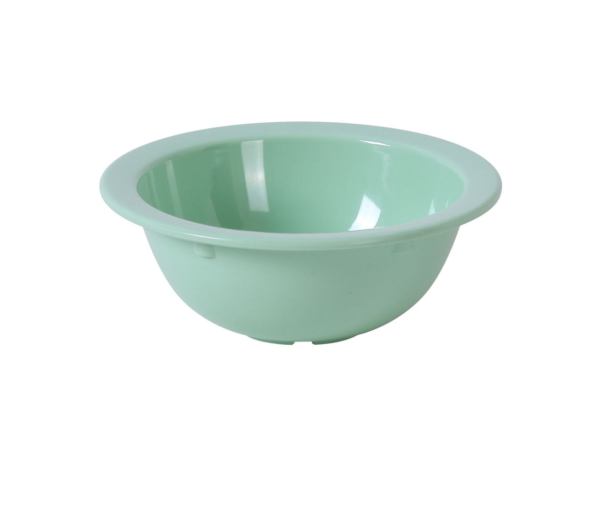Yanco NS-305G - 10 oz Green Melamine Grapefruit Bowl, 5-3/8" Dia x 2" H, Dishwasher Safe - Case of 48