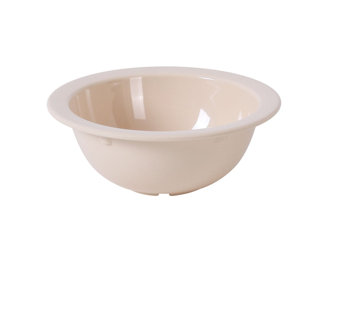 Yanco NS-305T - 10 Oz Tan Melamine Bowl, 5-3/8" Dia x 2" H, Dishwasher Safe, NSF - Case of 48
