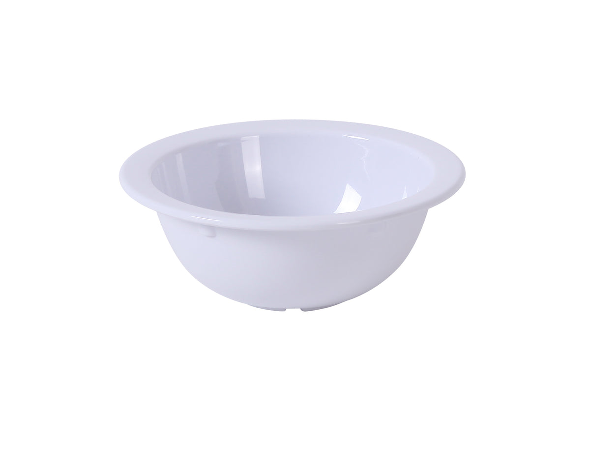 Yanco NS-305W - 10 oz White Melamine Bowl, 5-5/8" Dia x 2" H, Dishwasher Safe, NSF - Case of 48