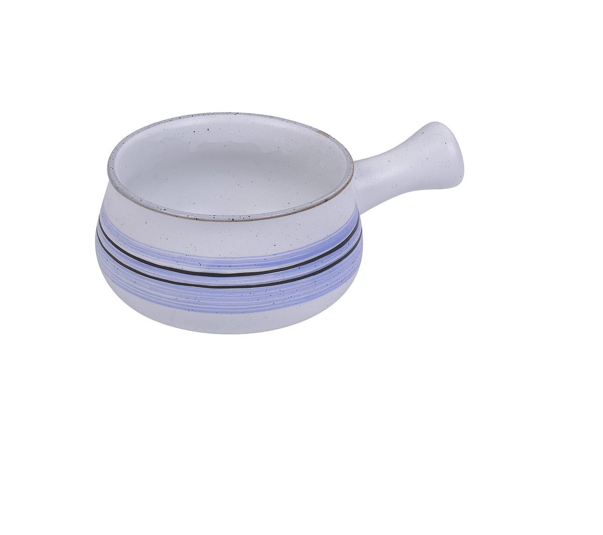 Yanco OC-5105 Skillet Bowl, 22 oz (4-3/4" Dia x 3" H) Porcelain, White/Blue Design, Safe - 1 Dozen - Case of 24