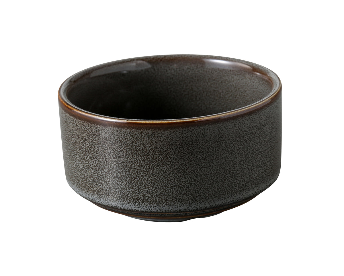 Yanco PK-504 - Peacock 10 Oz Gray China Soup Cup, 4" x 2 1/8", Dishwasher & Microwave Safe - 1 Dozen - Case of 36