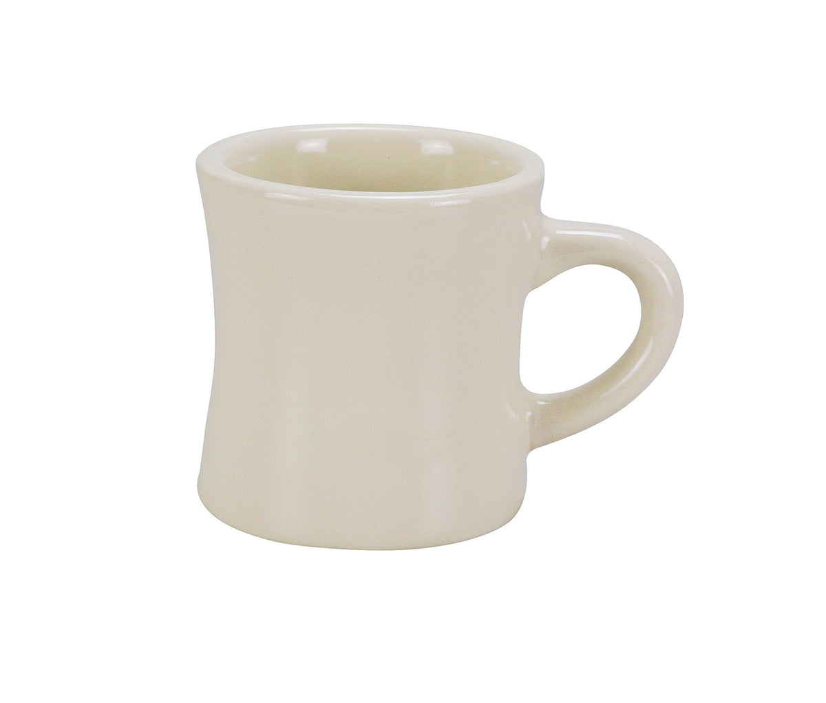 Yanco RE-75-H China Mug, 8-Ounce, 3-1/2" Dia x 3-1/2" H, Ceramic White, Dishwasher Safe - Case of 36