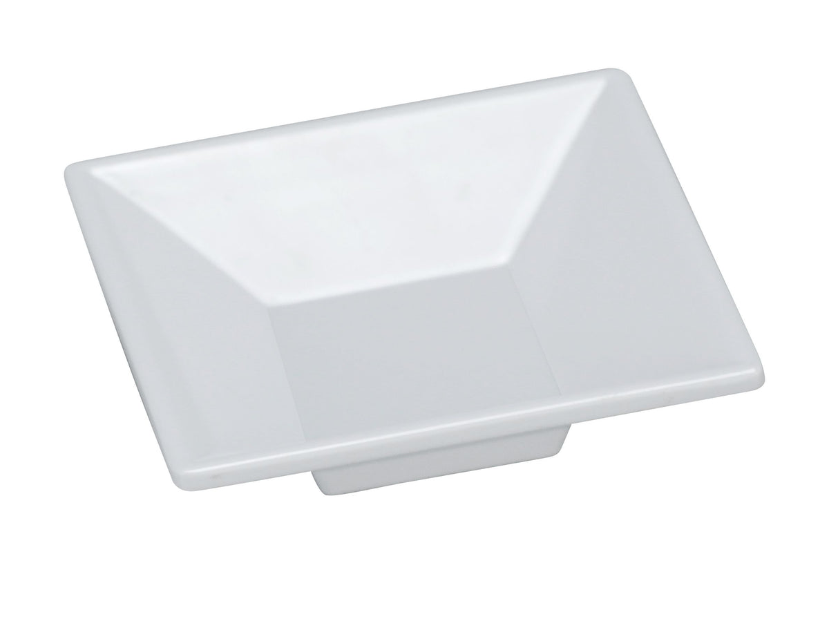 Yanco RM-103 Rome Square Plate, 3" x 3" White Melamine, Dishwasher Safe - Case of 72