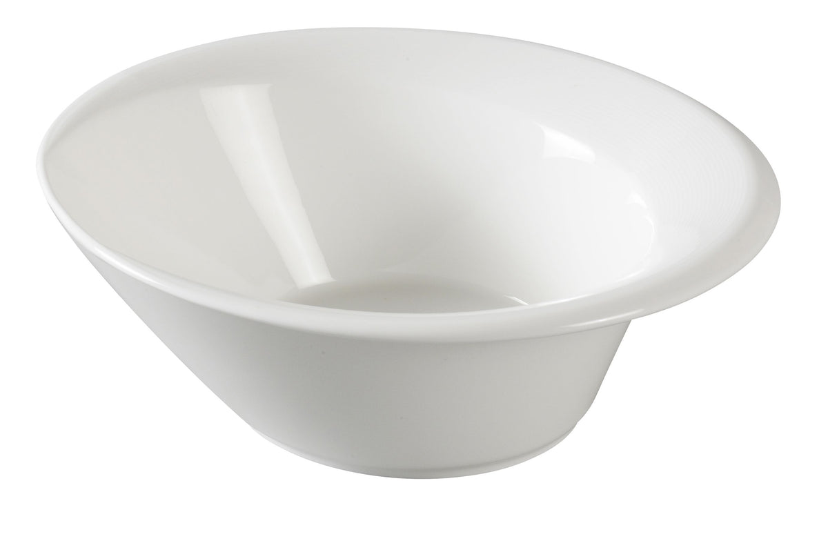 Yanco SH-406 Salad Bowl, 6" Diameter, 10 oz, Bone White Porcelain, Dishwasher Safe - Case of 36