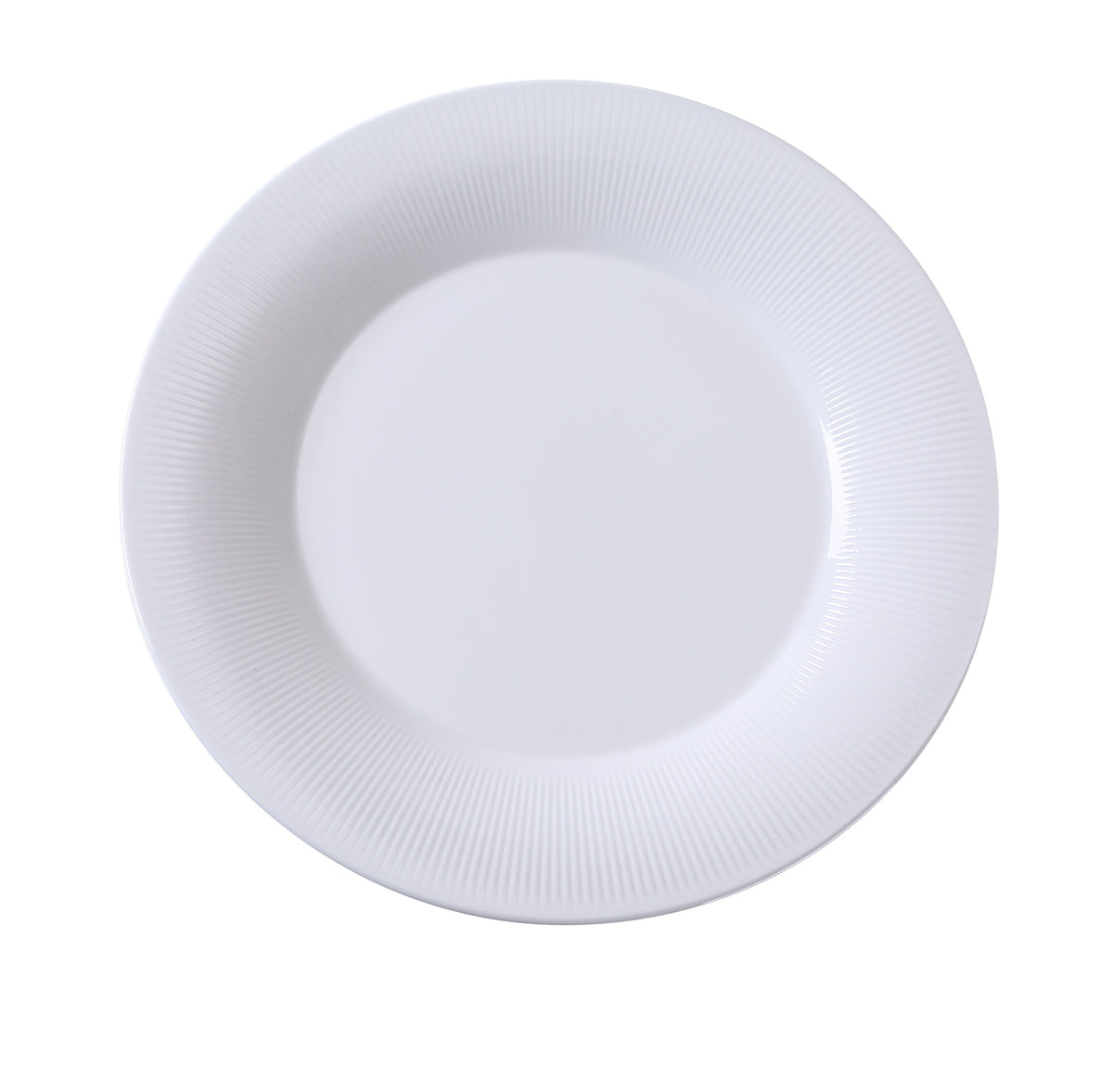 Yanco SI-112 Siena Plate, 12" x 1-1/4" Round Porcelain, Dishwasher/Oven/Microwave Safe - Case of 12
