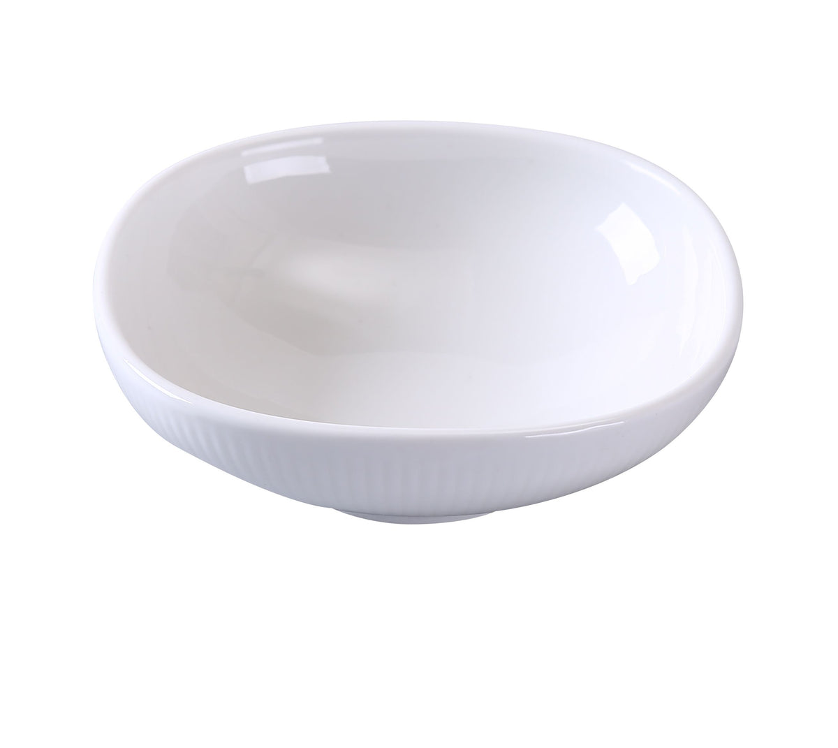 Yanco SI-505 - Siena Sauce Dish, 6 oz (4-1/2" x 1-1/2" H), White Porcelain, Dishwasher Safe - Case of 36