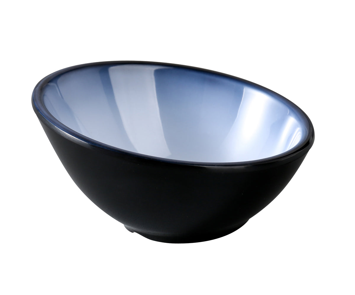 Yanco SN-304 - 4" x 2" Two-Tone Melamine Bowl, 3.5 oz, Dishwasher Safe, Break-Resistant - Case of 48