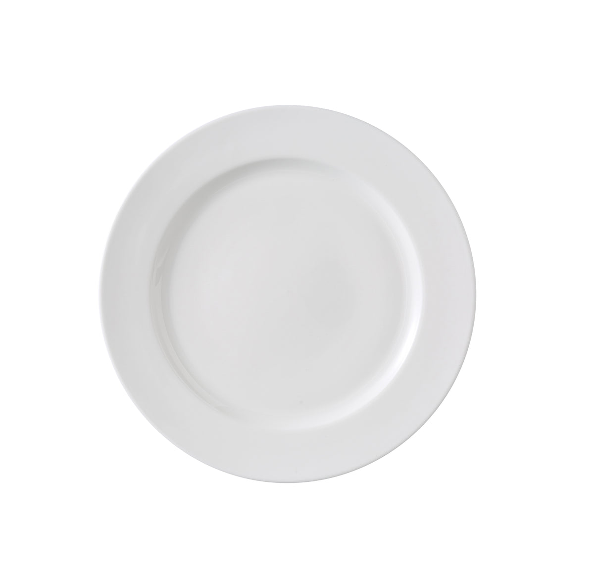 Yanco VS-109 Plate - 9" Dia x 1/2" H, Round White China, Glazed Body, Dishwasher Safe - Case of 24