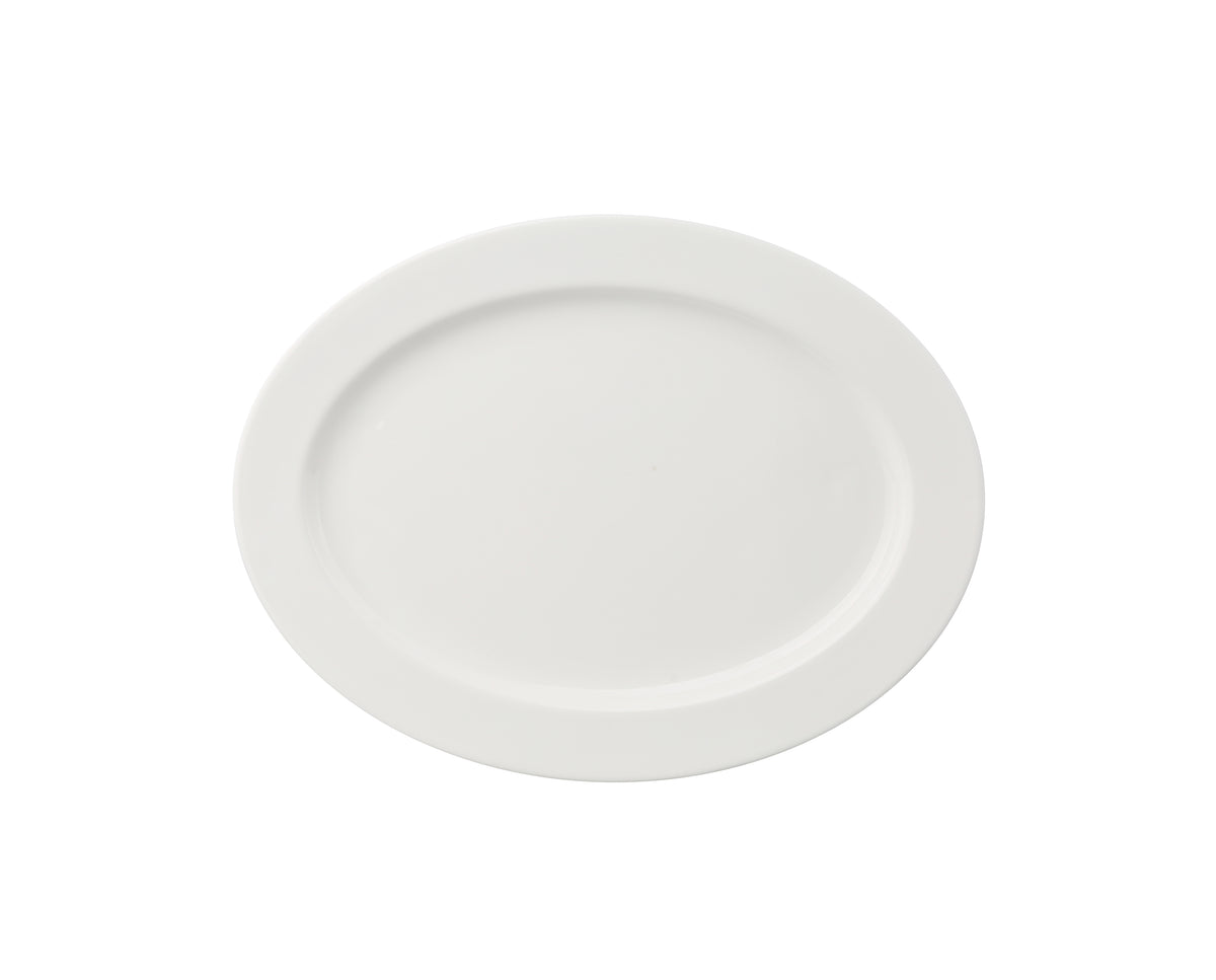 Yanco VS-210 Platter 10" Dia x 7 1/2" H, Wide Rim, White Mag China Glazed Dishwasher Safe - Case of 24