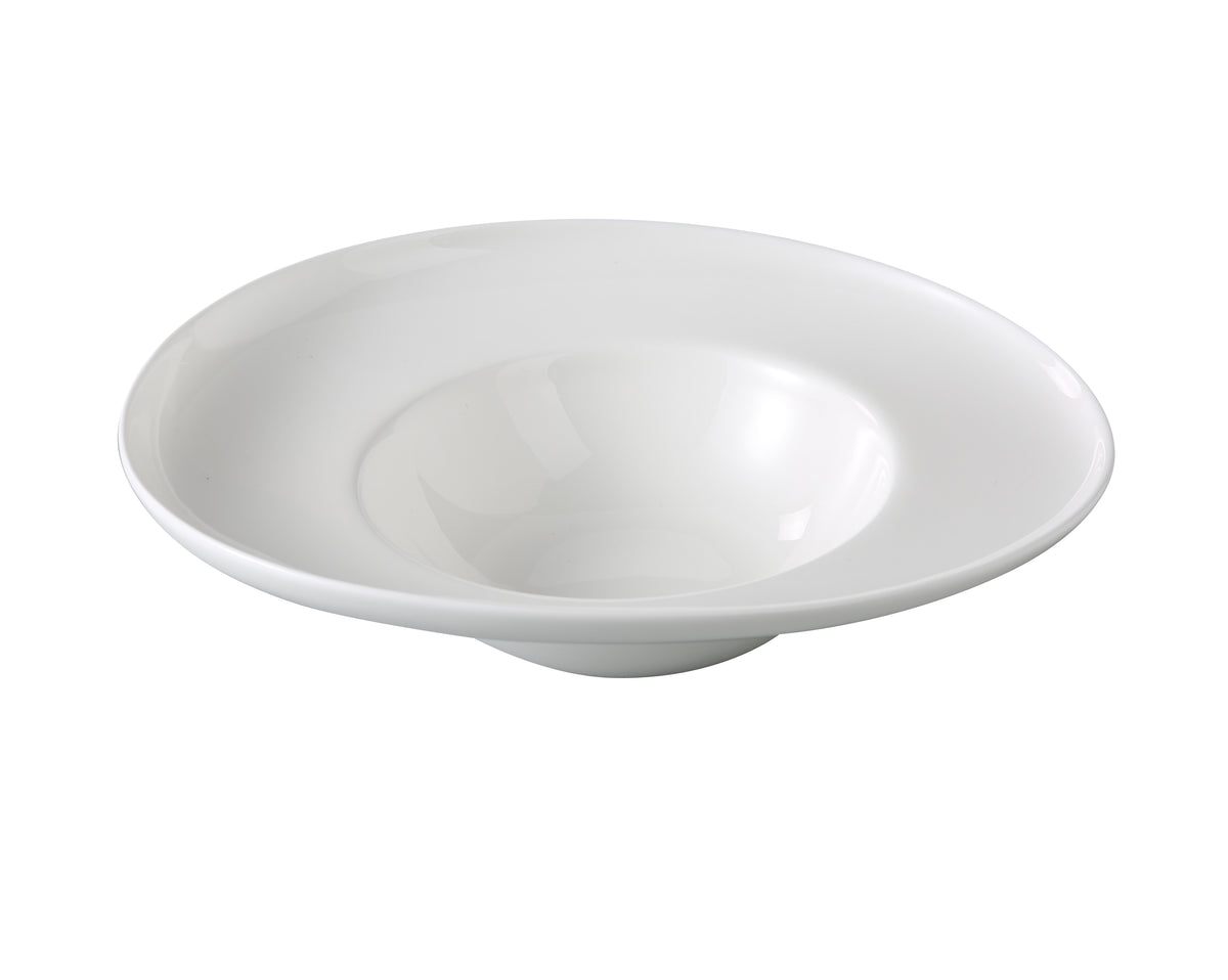 Yanco VS-609 Versailles Dessert Plate, 10 oz, 9-1/2" Diameter White China, Dishwasher Safe - Case of 12