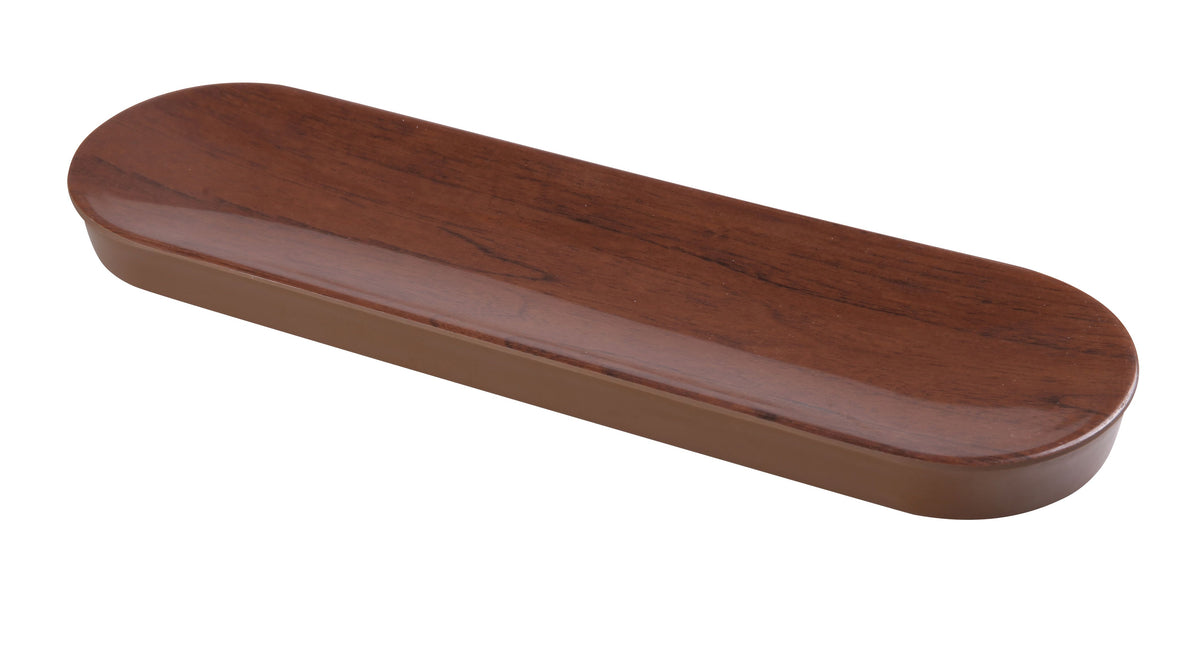 Yanco WL-711 Olive Rectangular Tray, 11.5" x 3.5" x 0.75", Melamine, Browns, - Case of 36