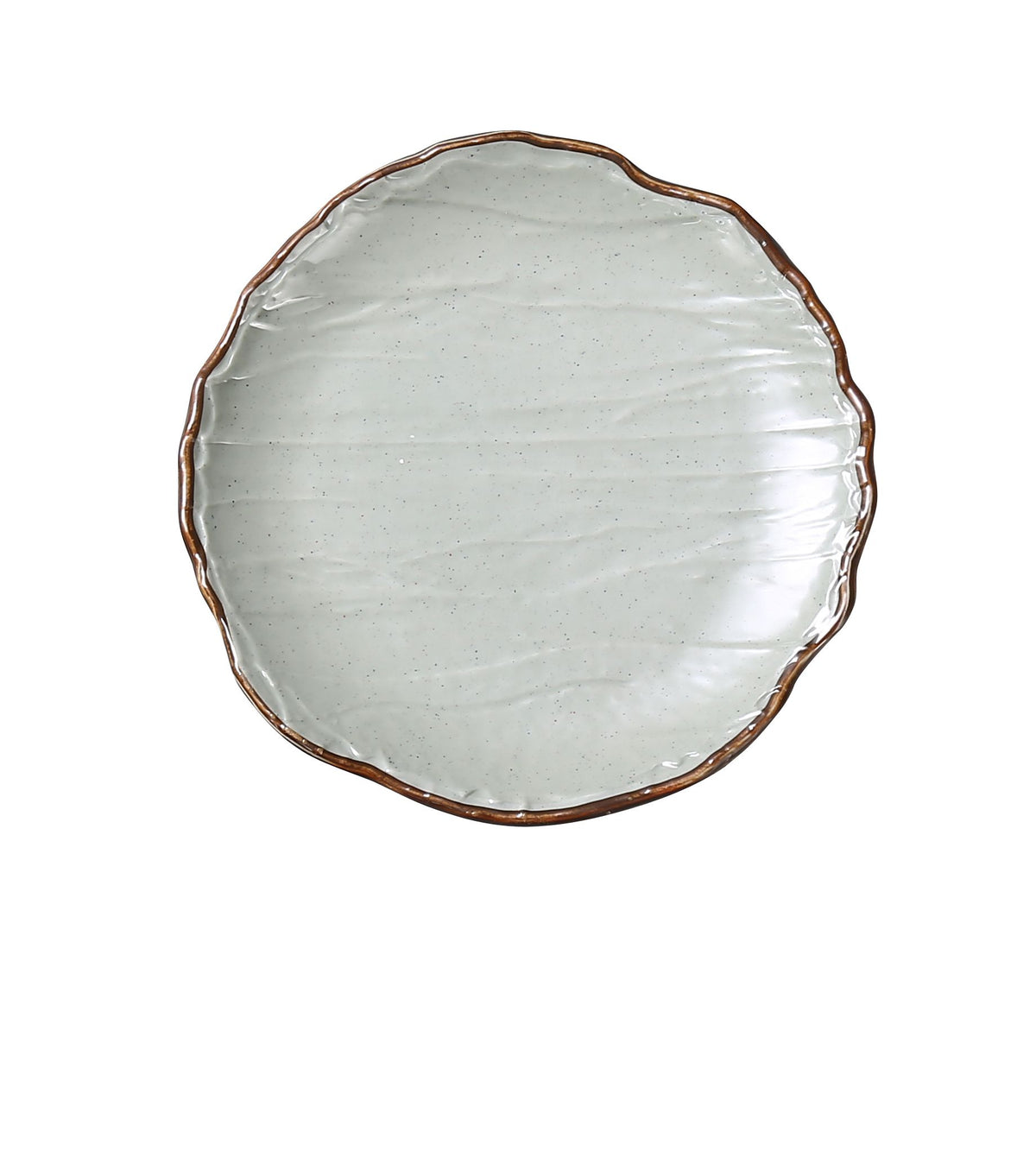 Yanco YO-1011 - 11" Dia x 1-1/4" Matte Green Melamine Coupe Plate, Dishwasher Safe - Case of 12