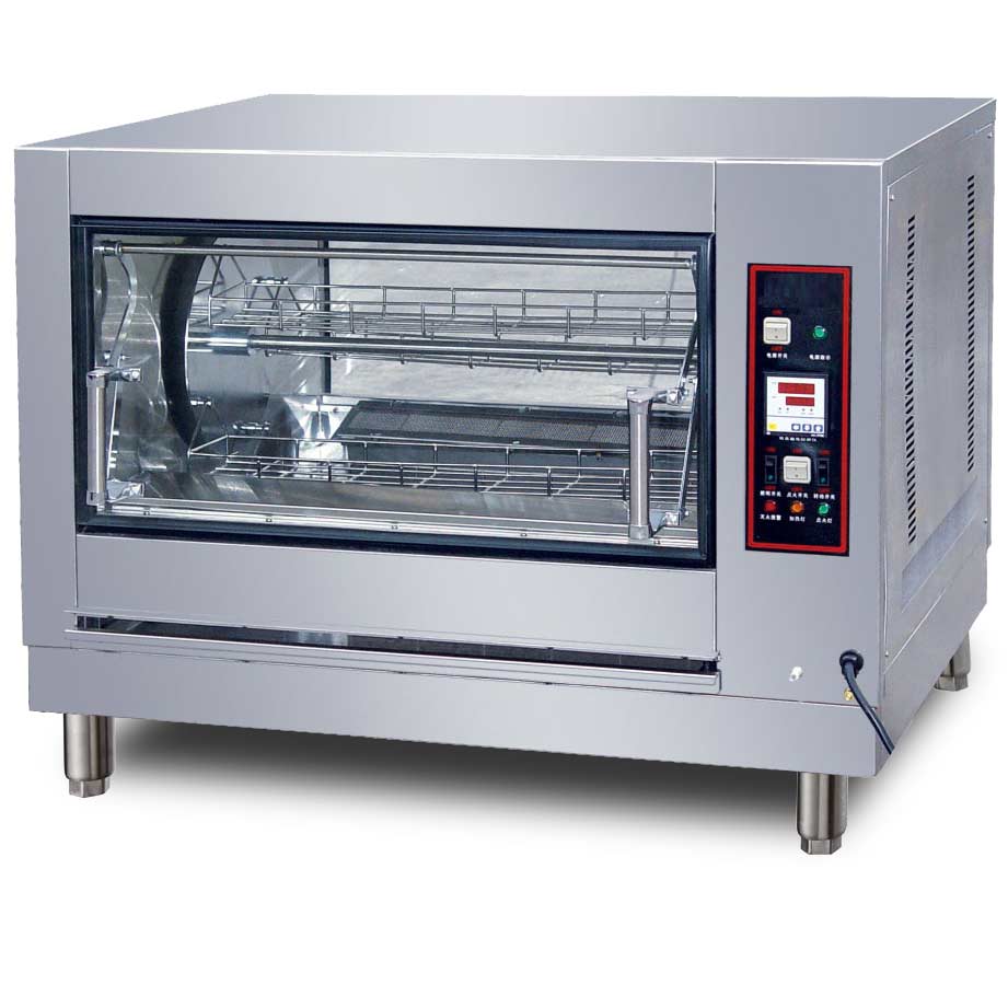 Cookline GR-268 countertop gas rotisserie oven, front angle view