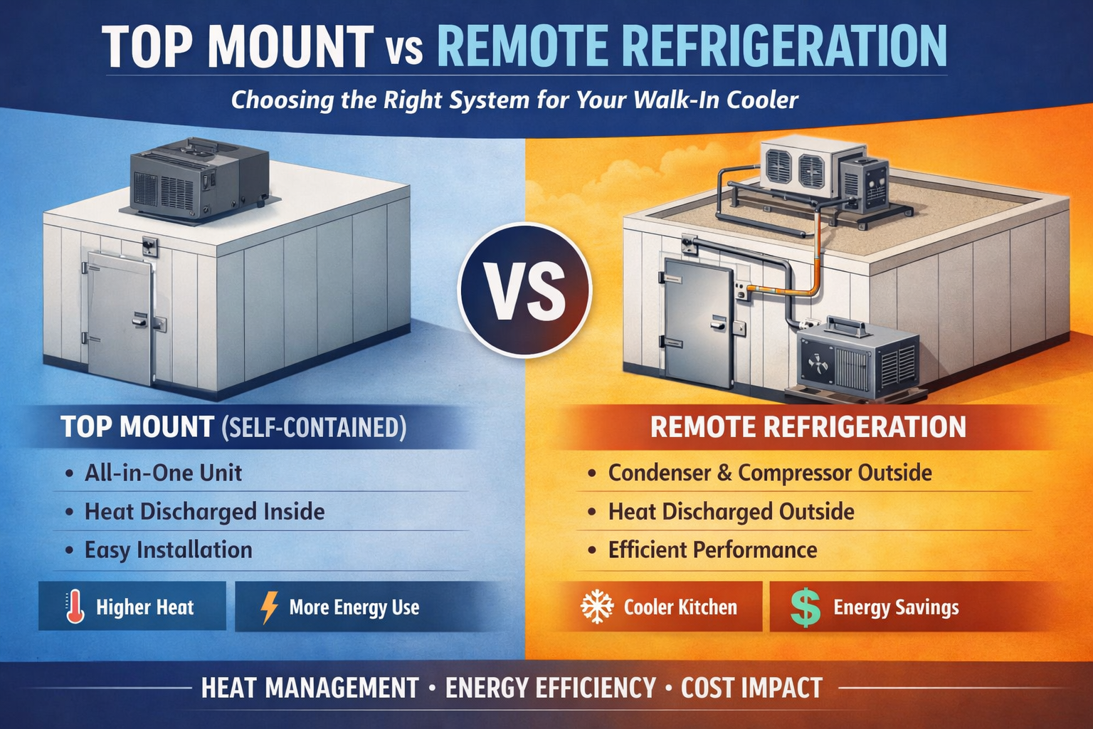 Top Mount vs Remote Refrigeration