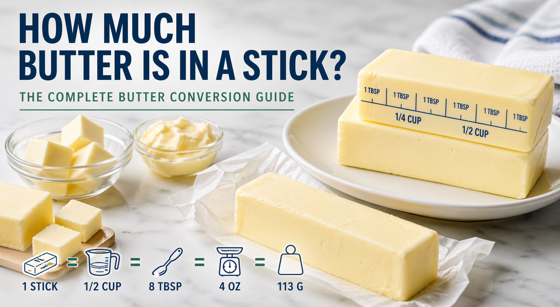 How Much Butter Is in a Stick? Easy Conversions in Cups, Tbsp & Grams