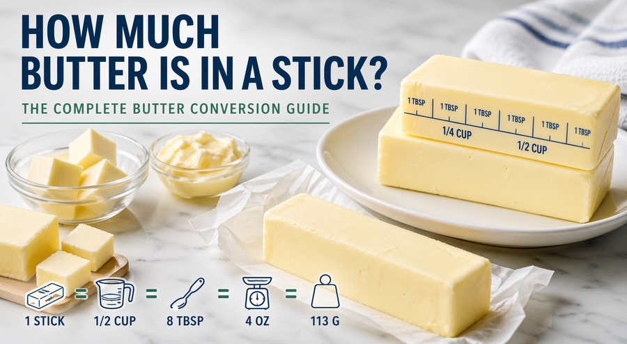How Much Butter Is in a Stick? Easy Conversions in Cups, Tbsp & Grams