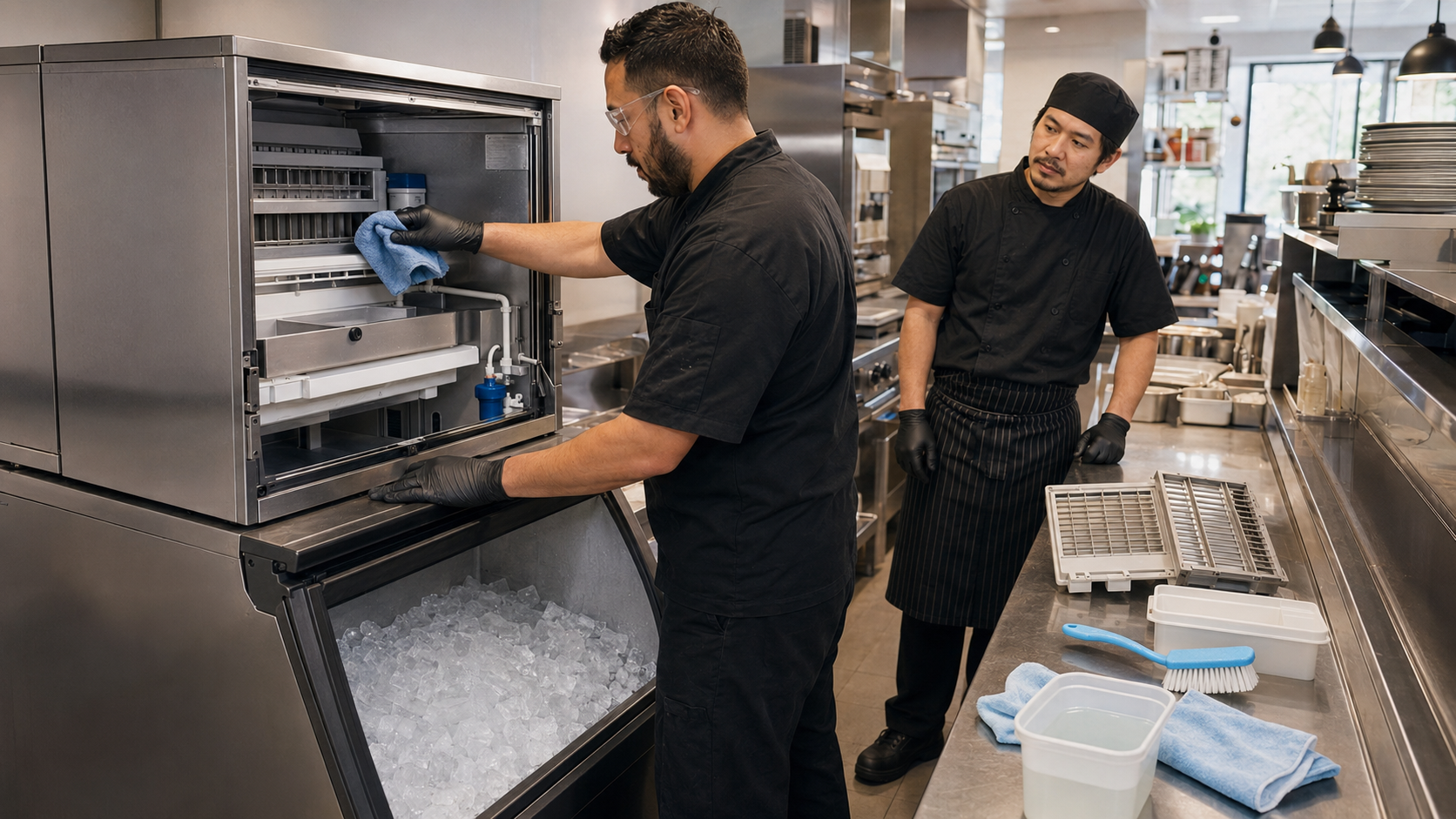 commercial ice machine cleaning