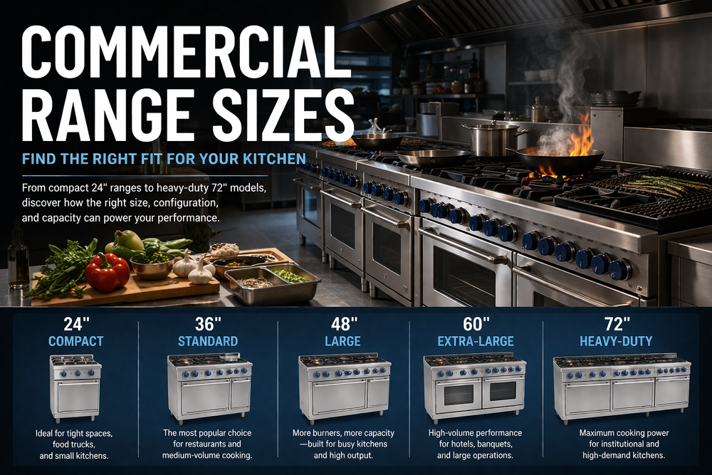 Commercial Range Sizes Guide: Find the Right Size for Your Kitchen