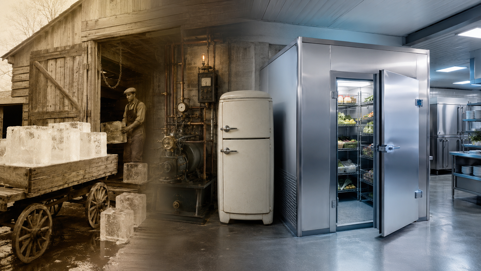 when was the refrigerator invented