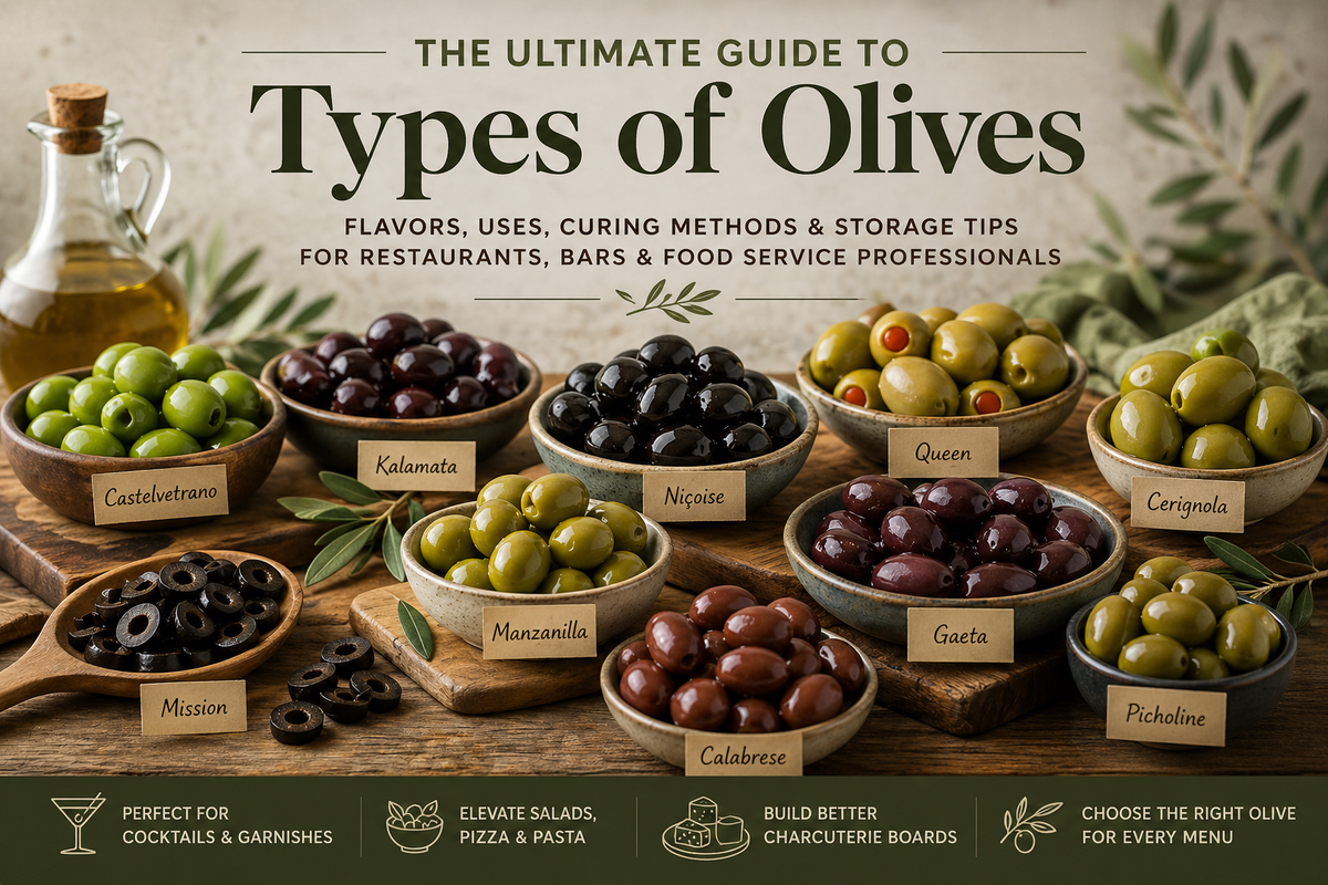 Types of Olives: Best Olives for Restaurants, Bars & Menus