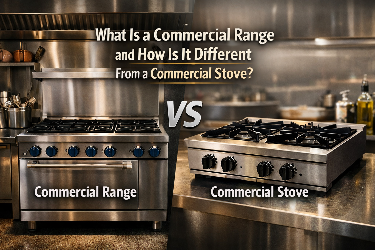 What Is a Commercial Range and How Is It Different From a Commercial Stove?
