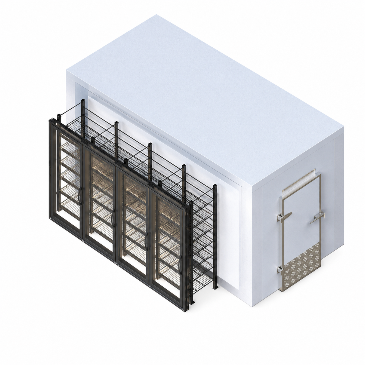 Display Walk-In Coolers with Glass Doors