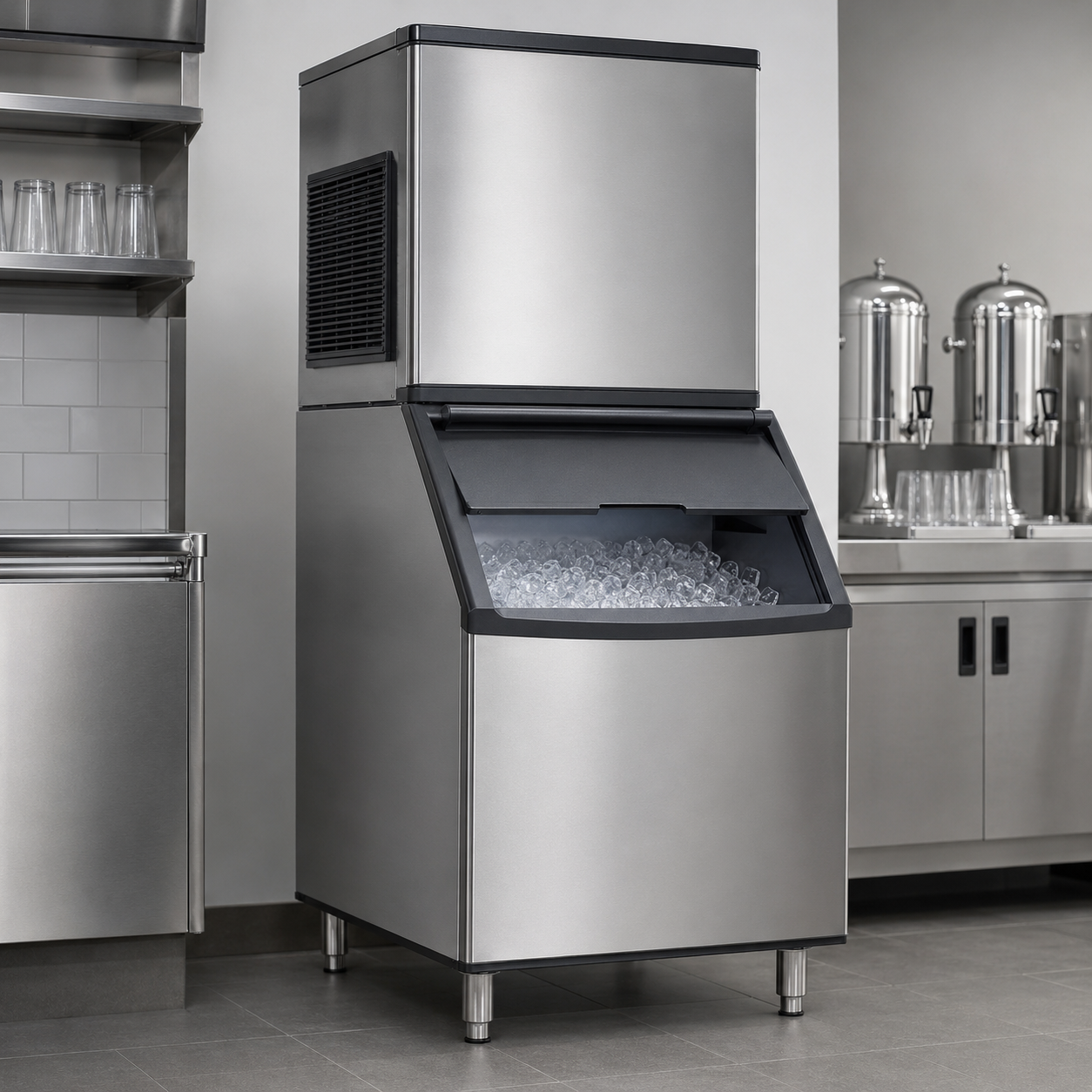 ice machines with bin