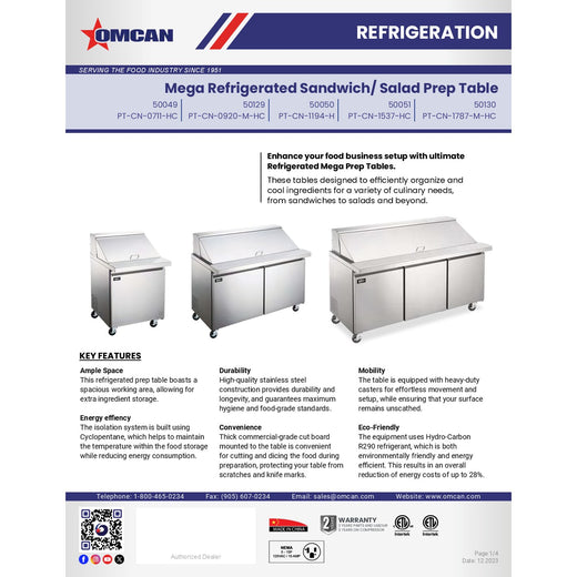 Spec Sheet