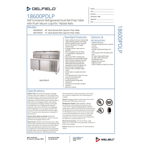 Spec Sheet