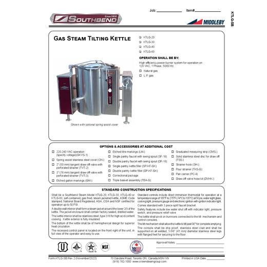 Spec Sheet
