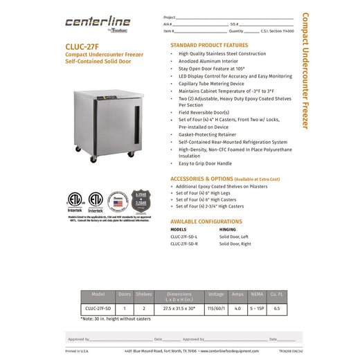 Spec Sheet