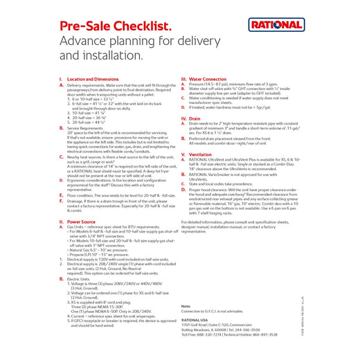 Pre-Sale Checklist