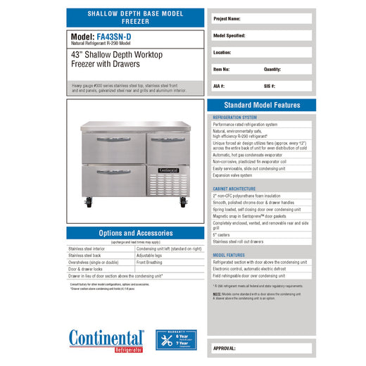 Spec Sheet