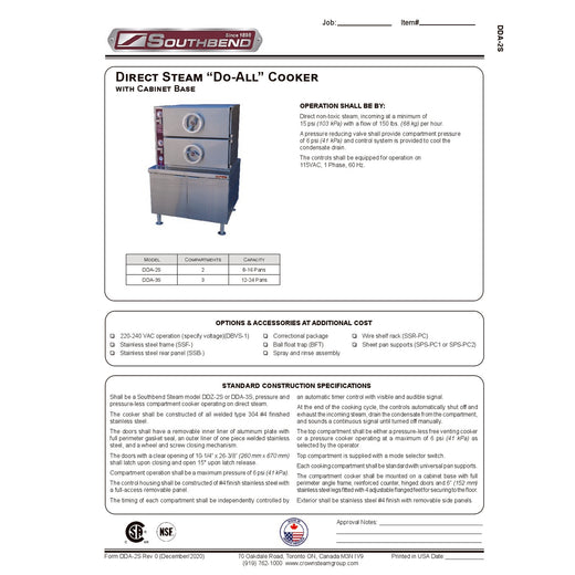 Spec Sheet