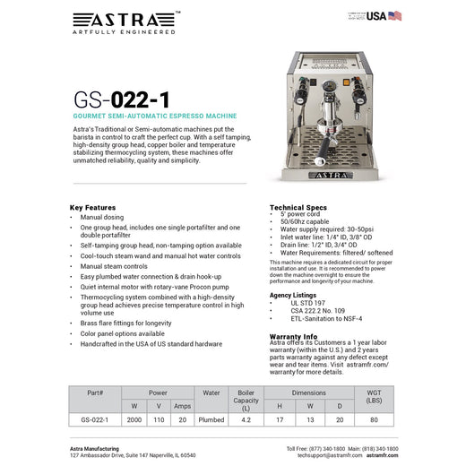 Spec Sheet