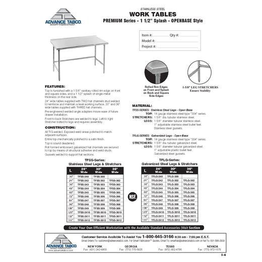 Spec Sheet
