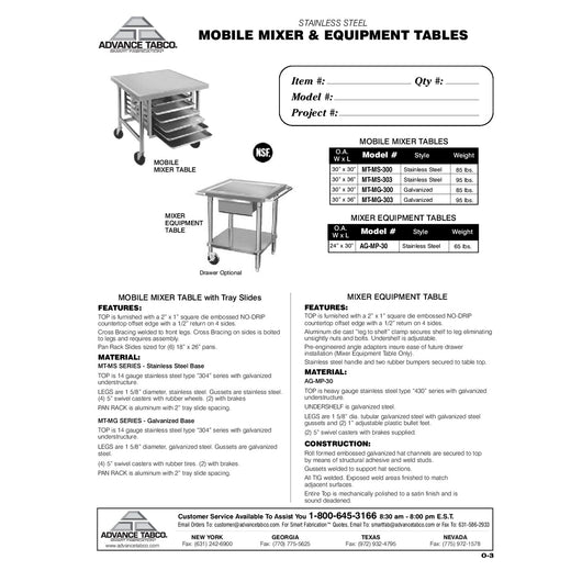 Spec Sheet