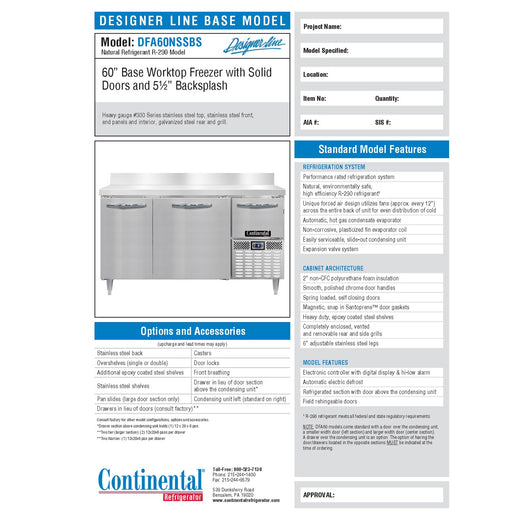 Spec Sheet