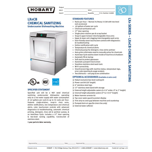 Spec Sheet