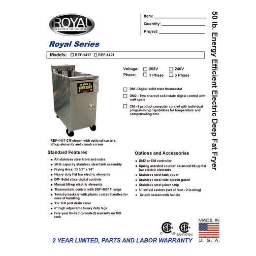 Spec Sheet