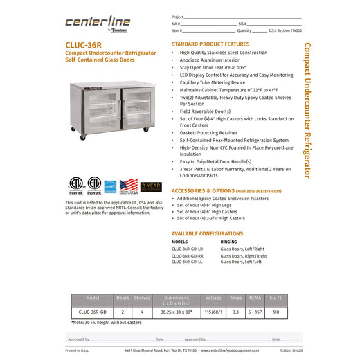 Spec Sheet