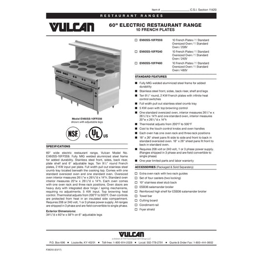 Spec Sheet