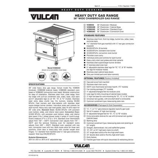 Spec Sheet